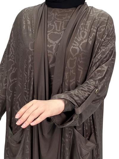 Büyük Beden Üçlü Takım Kahve OTW43813