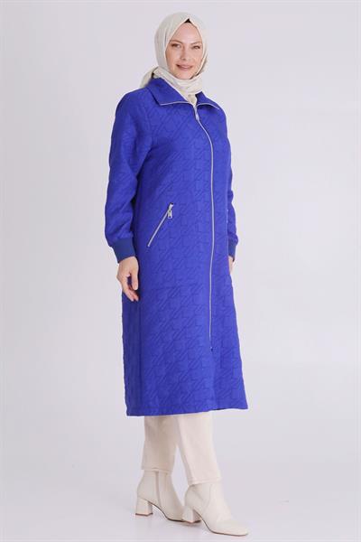 Cepli Fermuarlı Kapitone Büyük Beden Kap Saks OTW2551