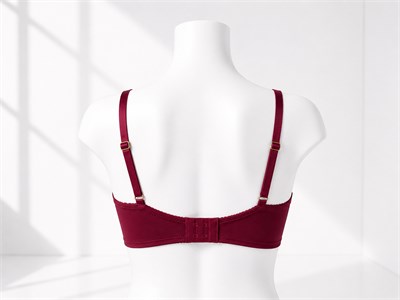 Çiçek Dantelli Sütyen Takımı Bordo OTW4342