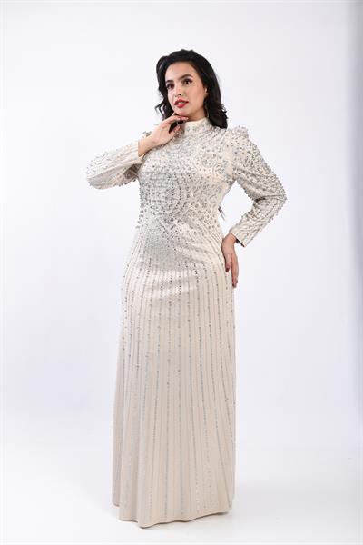 Desenli Taş İşlemeli Zarif Abiye Taş OTW3150