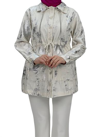 Düğmeli Ceket Beyaz OTW9205