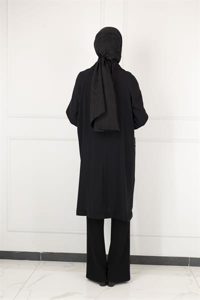 DULE DANTEL DETAYLI KAP Siyah OTW572