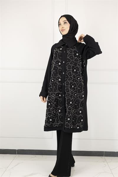 DULE DANTEL DETAYLI KAP Siyah OTW572