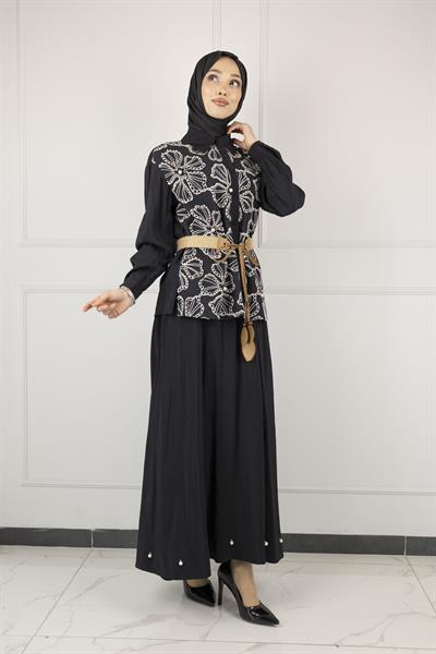 ETEKLİ TAKIM Siyah OTW44813