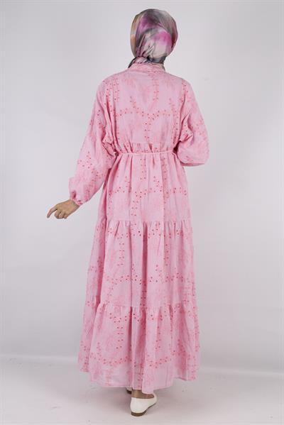 Fisto Elbise Pembe OTW2755