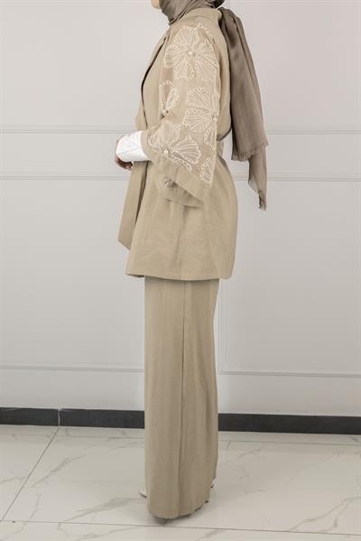 GENÇ PANTOLONLU TAKIM Bej OTW44802