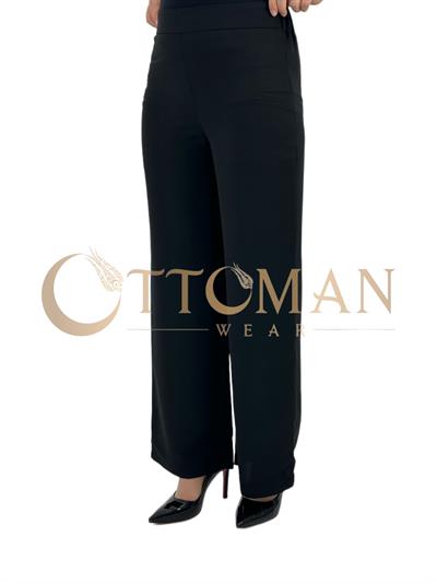 Geniş Paça Pantolon Siyah OTW122