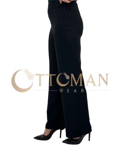 Geniş Paça Pantolon Siyah OTW122