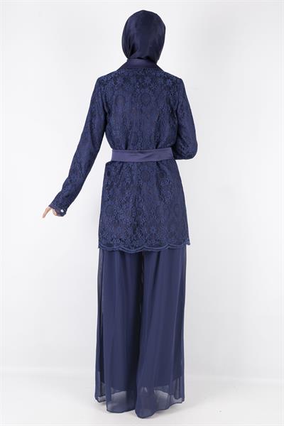 Güpürlü Blazer Ceket Lacivert OTW1099