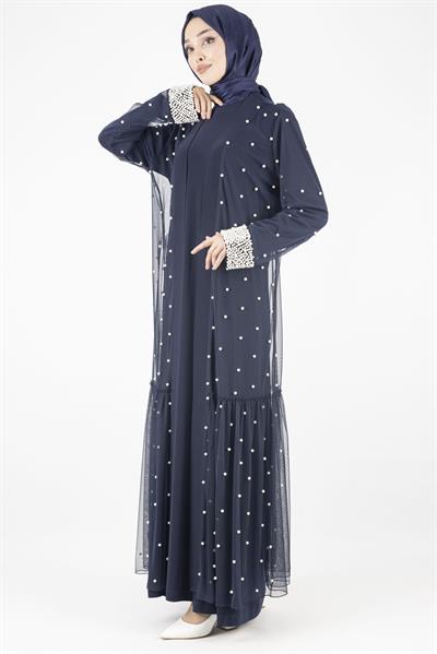 İncili Abayalı Takım Lacivert OTW36236