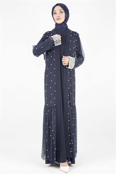 İncili Abayalı Takım Lacivert OTW36236