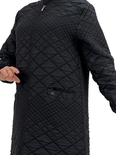 Jakar Dokuma Ribanalı Ceket Siyah OTW5212