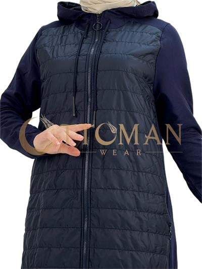 Kapitone Ceket Lacivert OTW25037