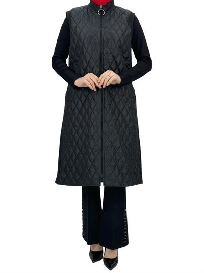 Kapitone Yelek Siyah OTW735