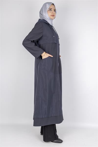 Kapüşonlu Spor Tesettür Kap Lacivert OTW1458