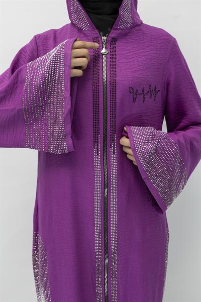 KETEN KAP Mor OTW6290TAŞLI