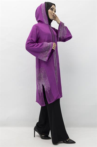 KETEN KAP Mor OTW6290TAŞLI