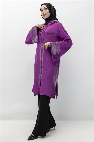 KETEN KAP Mor OTW6290TAŞLI