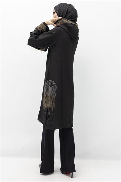 KETEN KAP Siyah OTW6290TAŞLI