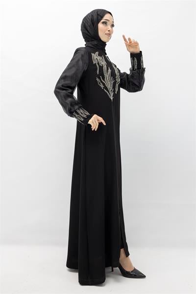 Kolları Organze Ferace Siyah OTW36185