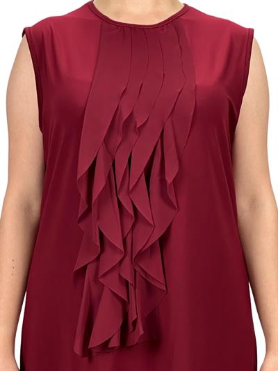 Kolsuz Volanlı İçlik Bordo OTW8823