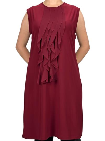 Kolsuz Volanlı İçlik Bordo OTW8823