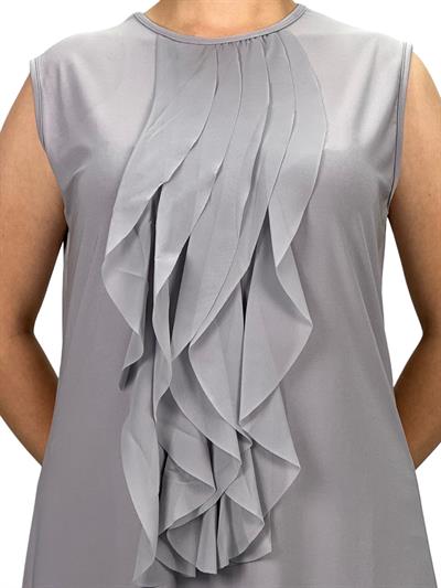 Kolsuz Volanlı İçlik Gri OTW8823