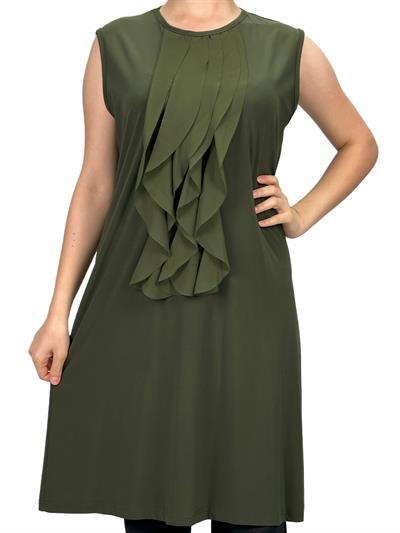 Kolsuz Volanlı İçlik Haki OTW8823