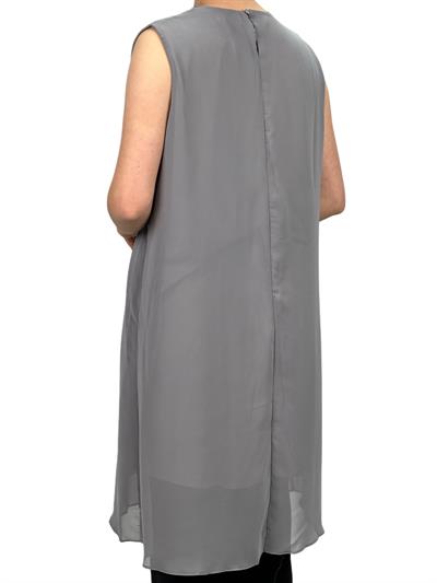 Komple Şifon Kolsuz İçlik Gri OTW895