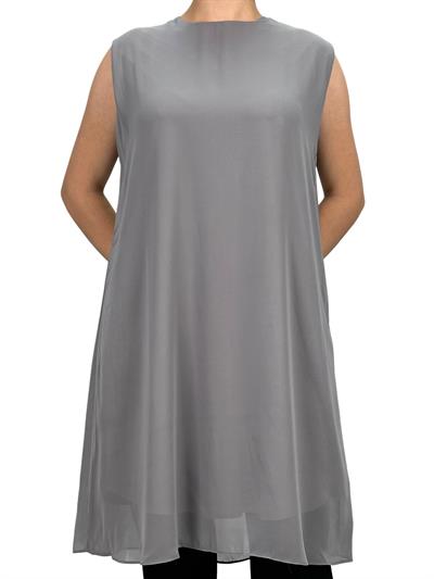 Komple Şifon Kolsuz İçlik Gri OTW895