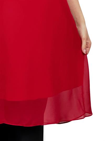 Komple Şifon Kolsuz İçlik Kırmızı OTW895