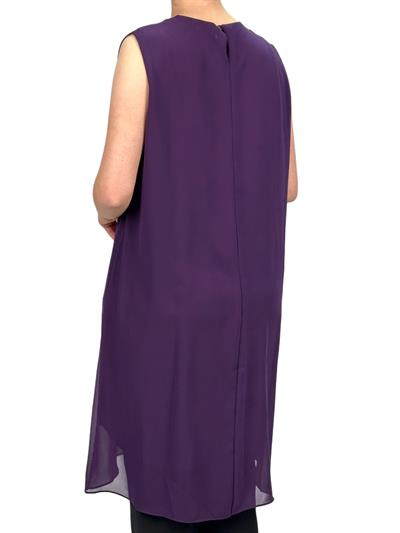 Komple Şifon Kolsuz İçlik Mor OTW895