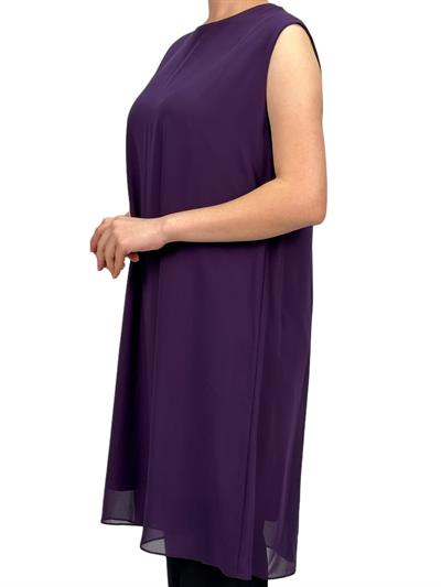 Komple Şifon Kolsuz İçlik Mor OTW895