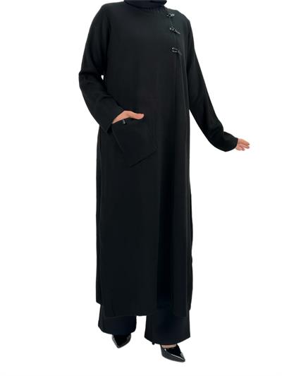 Kopça Detaylı Kap Siyah OTW2648