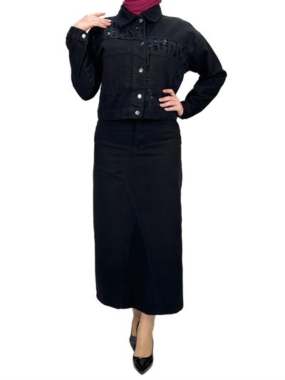 Kot Etekli Takım Siyah OTW2021