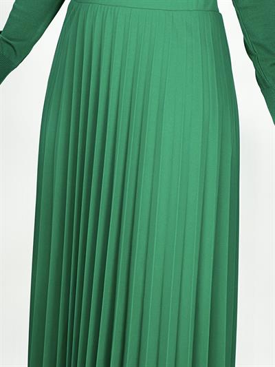 Krep Kumaş Etek Yeşil OTW8413