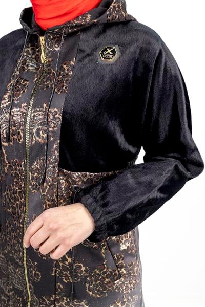 Kürk Detaylı Kap Kahve OTW6124