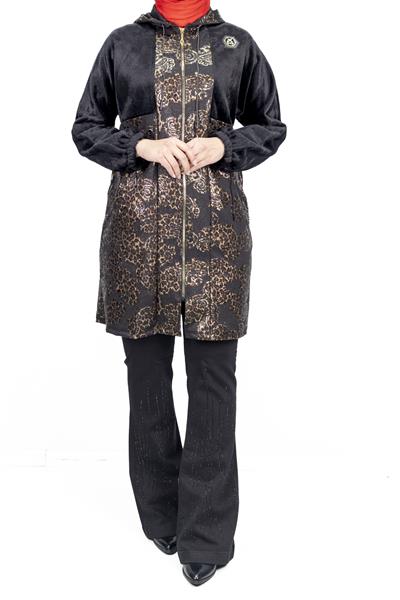 Kürk Detaylı Kap Kahve OTW6124