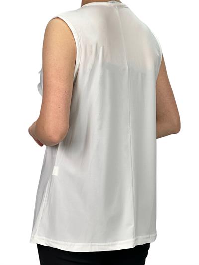 Lazer Varaklı Kolsuz İçlik Ekru OTW838