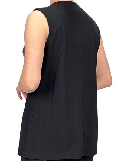 Lazer Varaklı Kolsuz İçlik Siyah OTW838