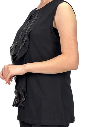 Lazer Varaklı Kolsuz İçlik Siyah OTW838