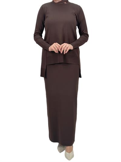 Merserize Triko Bluz Kahve OTW1666