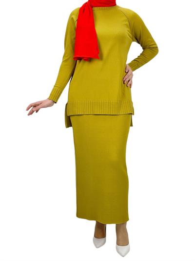 Merserize Triko Etekli Takım Hardal OTW0424