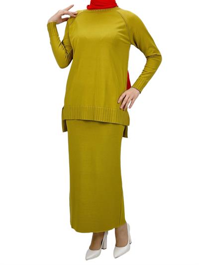 Merserize Triko Etekli Takım Hardal OTW0424