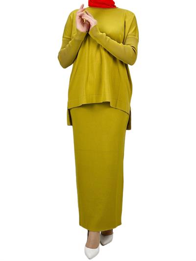 Merserize Triko Etekli Takım Hardal OTW0224