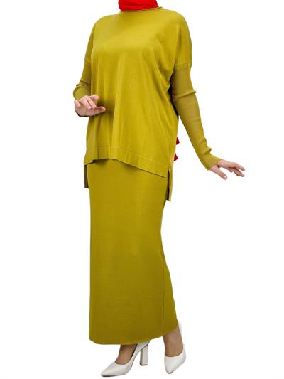 Merserize Triko Etekli Takım Hardal OTW0224