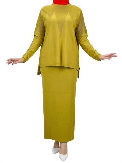 Merserize Triko Etekli Takım Hardal OTW0324