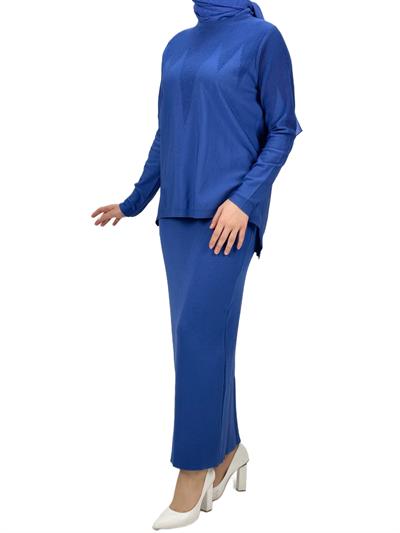 Merserize Triko Etekli Takım Saks OTW0324