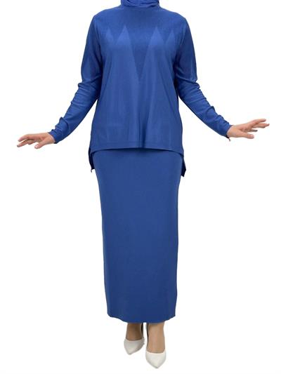 Merserize Triko Etekli Takım Saks OTW0324