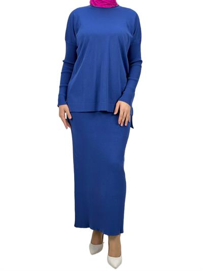 Merserize Triko Etekli Takım Saks OTW0224